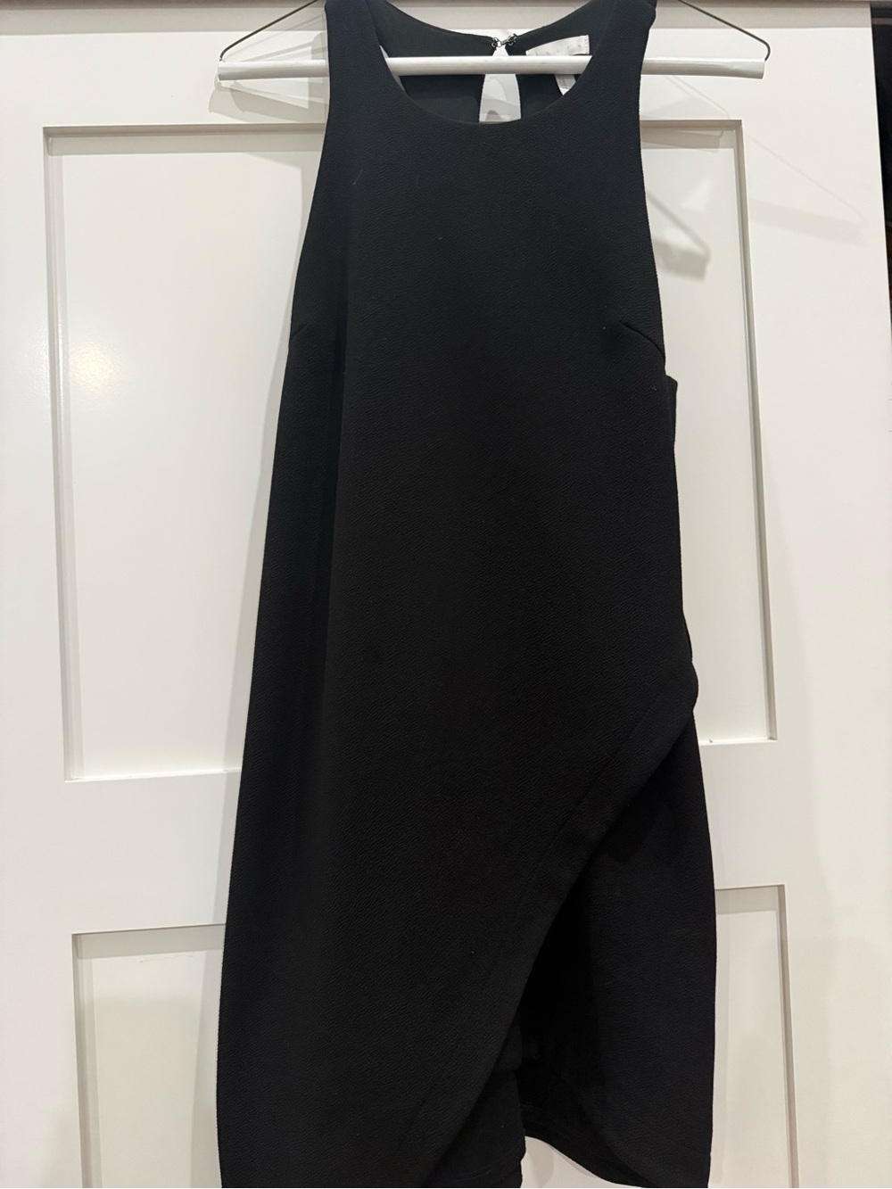 Leith Black Women's Layered Cut Dress- Classic Elegant Style